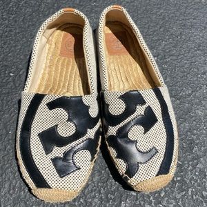 Tory Burch espadrilles.